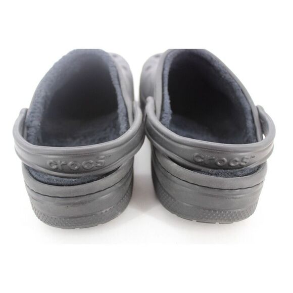 Crocs Shoes Mens 10 Womens 12 Dual Comfort Clogs Lined Slingback Black Rubber - Picture 8 of 11